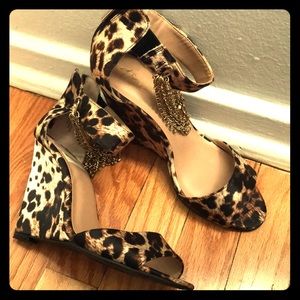 Cheetah Printed Wedges
